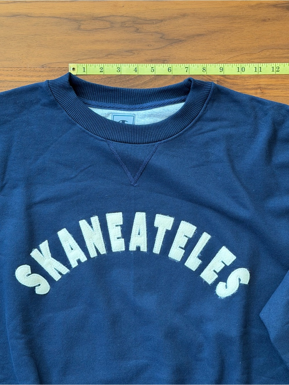 NWOT Champion Skaneateles Sweater Sweatshirt Navy Crewneck XL Collegiate Preppy - Picture 14 of 16